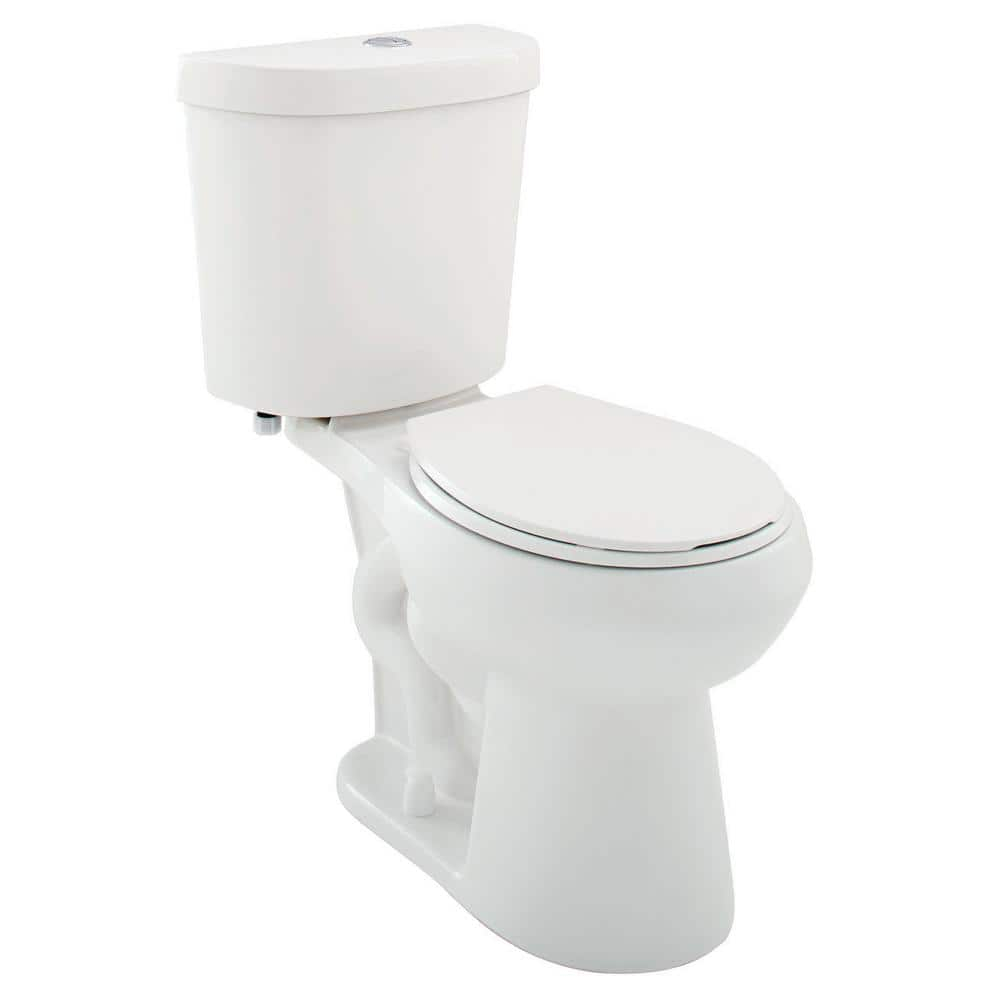 Glacier Bay 2-piece 1.1 GPF1.6 GPF Dual Flush Round Toilet in. White Seat Included (6-Pack ) N2428R-DF