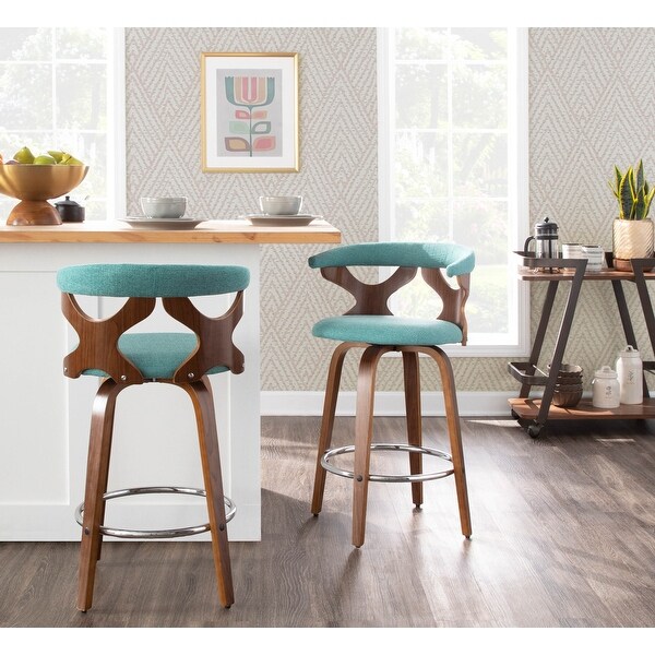 Carson Carrington Viby Mid-century Modern Counter Stools (Set of 2)