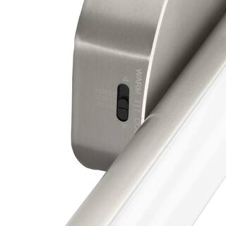 Progress Lighting Phase 3 Collection 16 in. Brushed Nickel Small Modern 3CCT Integrated LED 1-Light Linear Vanity Light P300410-009-CS