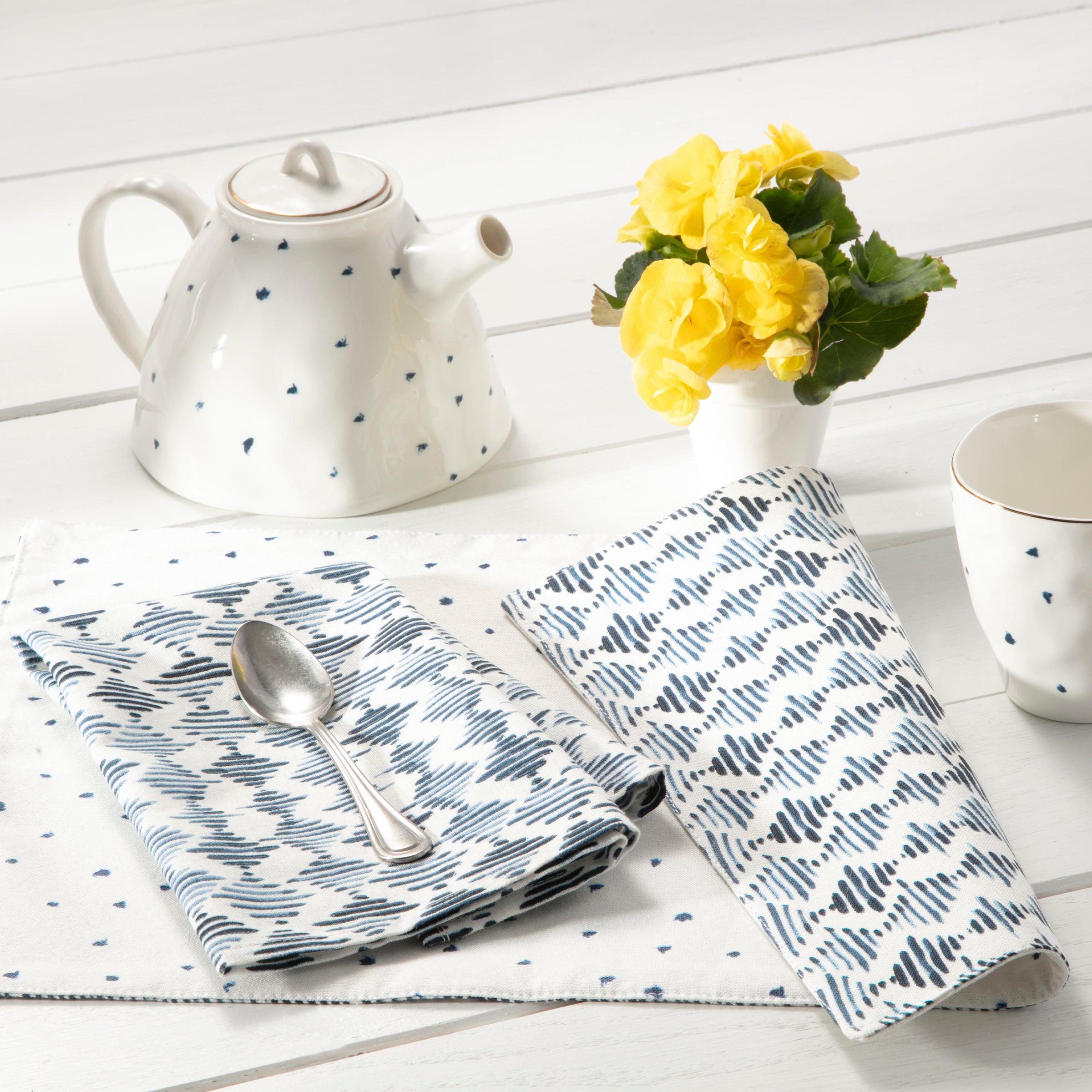 Blue Bay Diamond/Dot Reversible Placemat