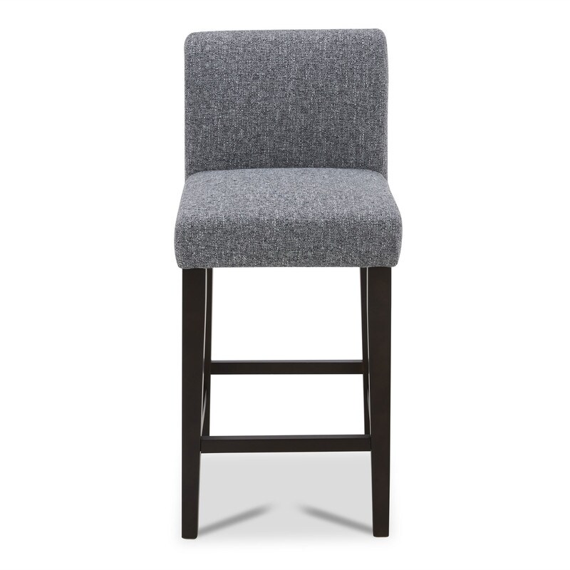 Eason Upholstered Low Back Barstool Set of 2