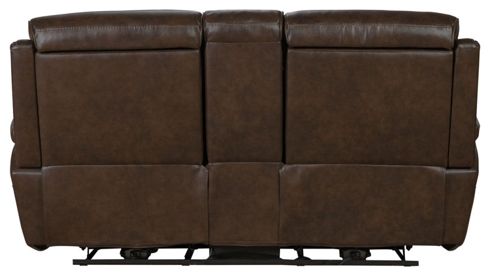 BarcaLounger Sandover Power Reclining Console Loveseat   Chocolate   Contemporary   Loveseats   by Unlimited Furniture Group  Houzz