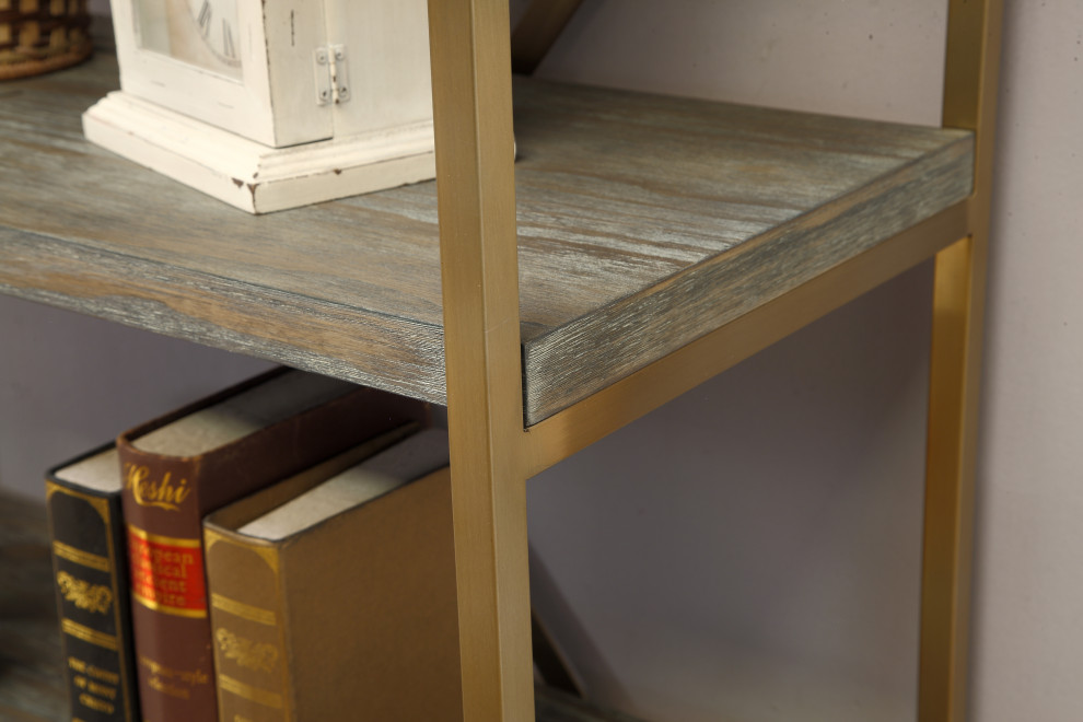 Biscayne Weathered Bookcase   Contemporary   Bookcases   by Coast to Coast Imports  LLC  Houzz