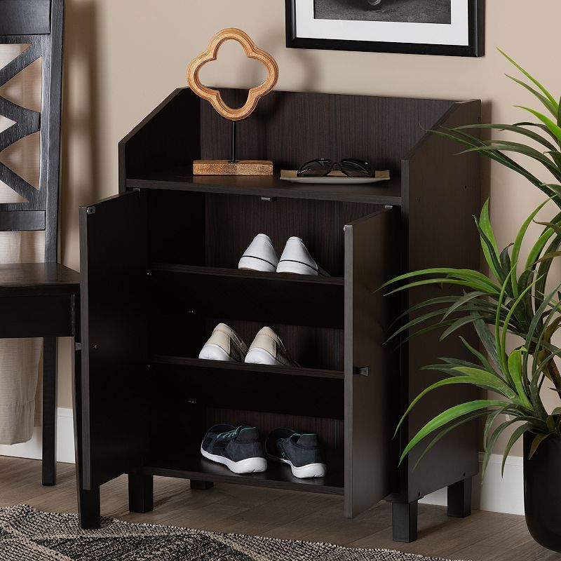 Baxton Studio Rossin Shoe Cabinet