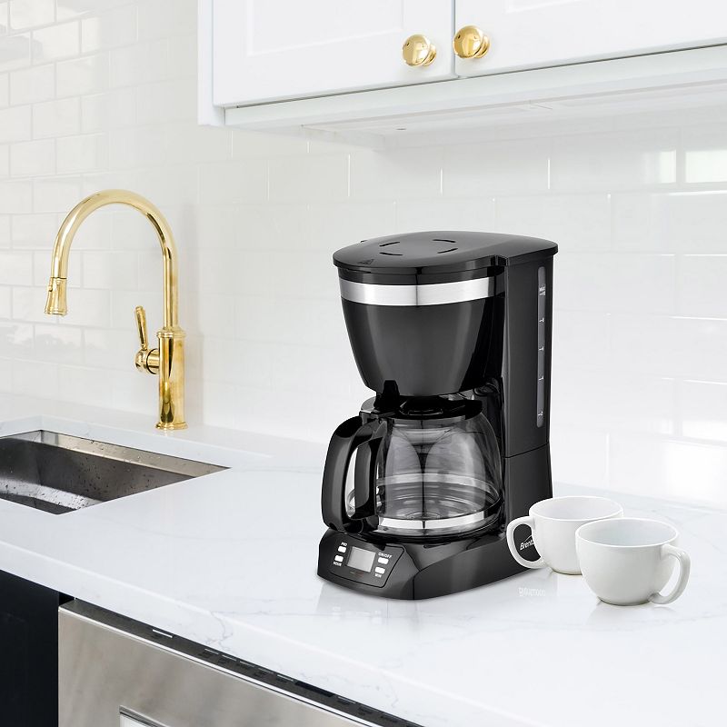 Brentwood 10 Cup Digital Coffee Maker in Black