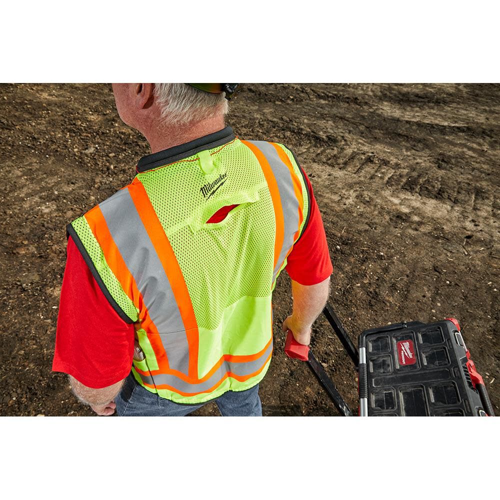 Milwaukee High Vis Surveyors Safety Vest Class 2 48-73-5161M910 from Milwaukee