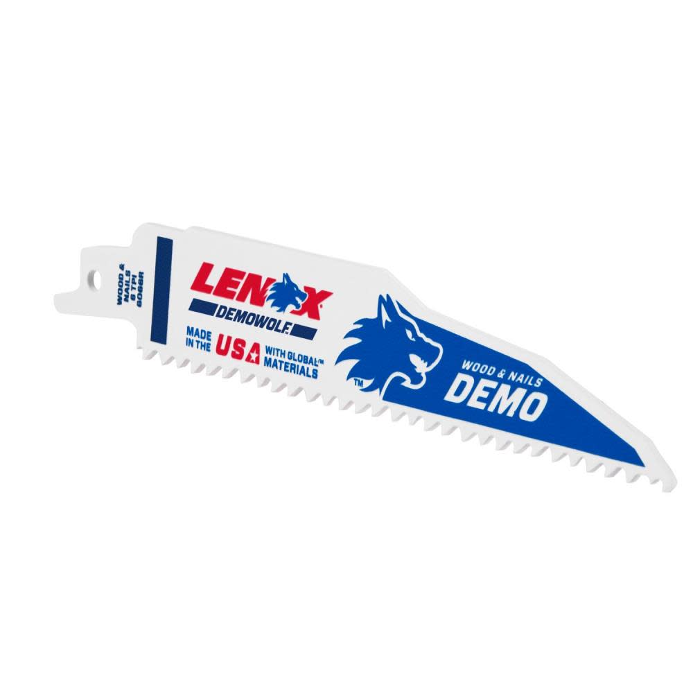 LENOX DEMO Reciprocating Saw Blade B6066R 6 X 1 X .062 X 6 TPI 25pk