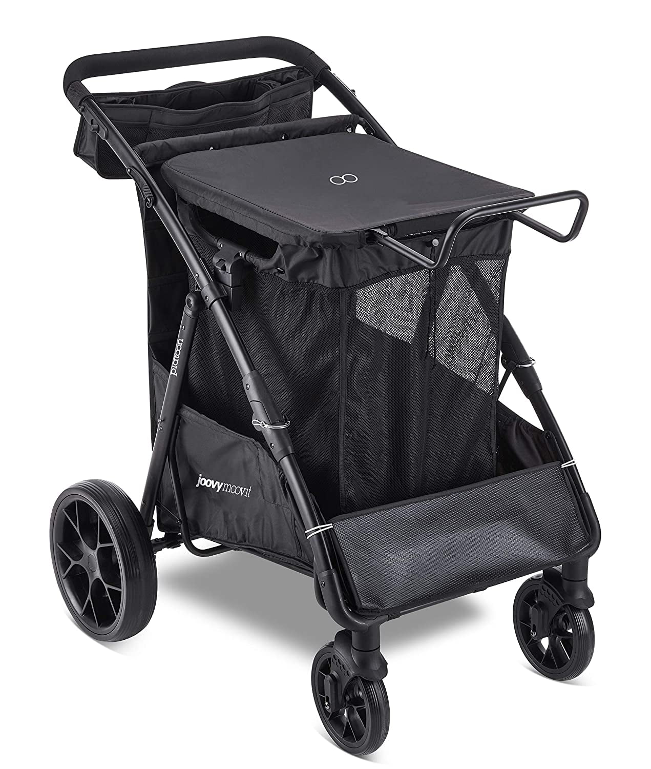 Joovy Platoon Outdoor Cart, Beach Cart, Large Shopping Cart, Utility Cart, Black