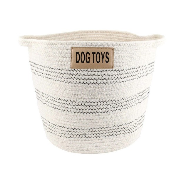 Midlee Dog Toy Rope Cotton Basket