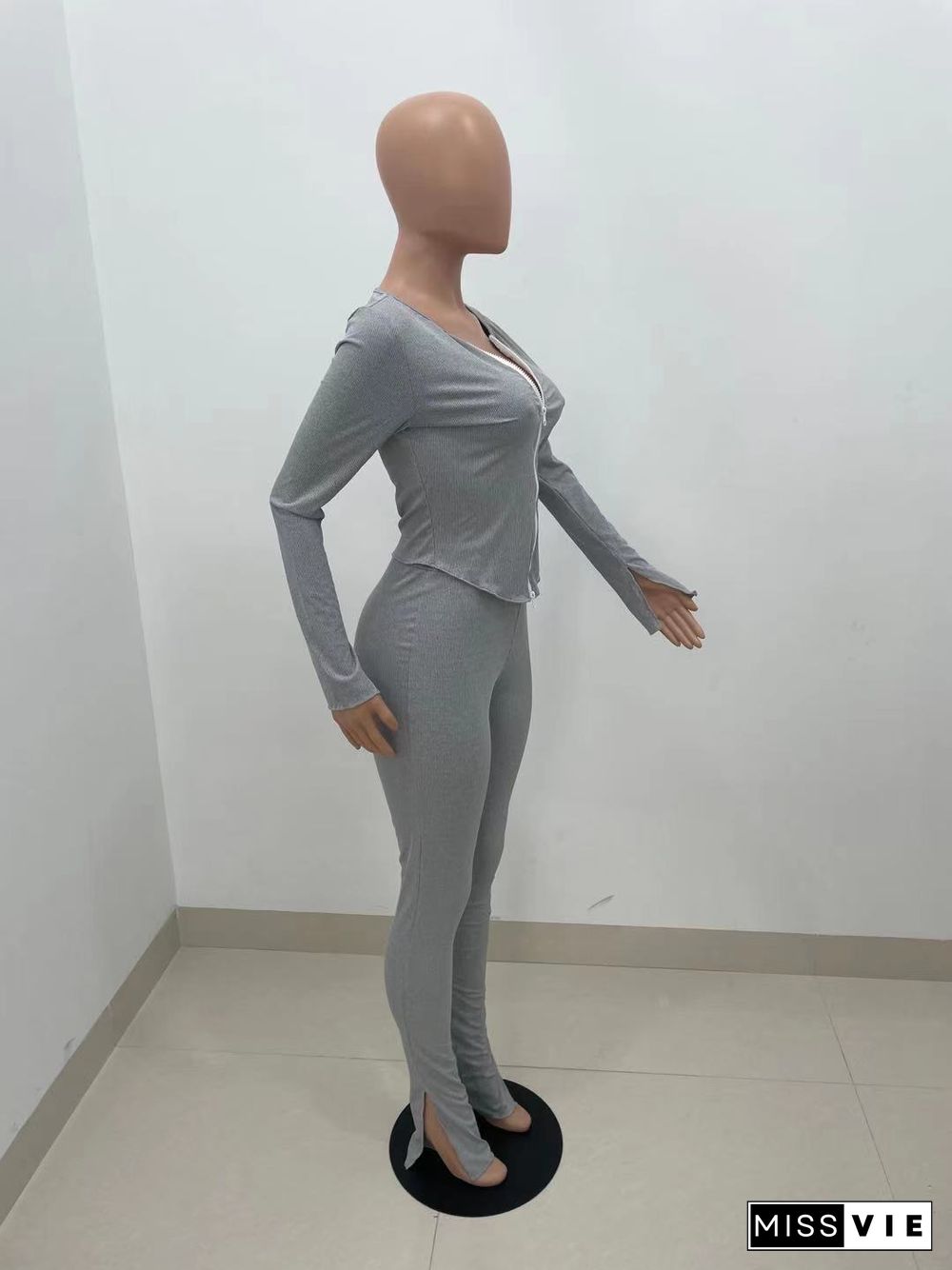 Sportswear Long Sleeve Jacket Skinny Pants Sets