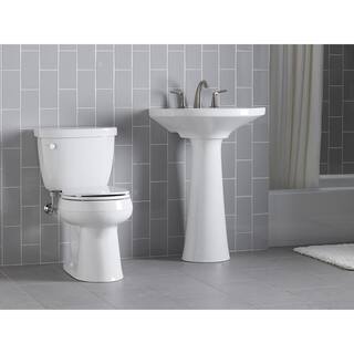 KOHLER Cimarron 2-piece Complete Solution 1.28 GPF Single Flush Round Toilet in White (Slow-Close Seat Included) K-78249-0