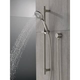 Delta 4-Spray Patterns 1.75 GPM 3.88 in. Wall Mount Handheld Shower Head in Stainless 51361-SS