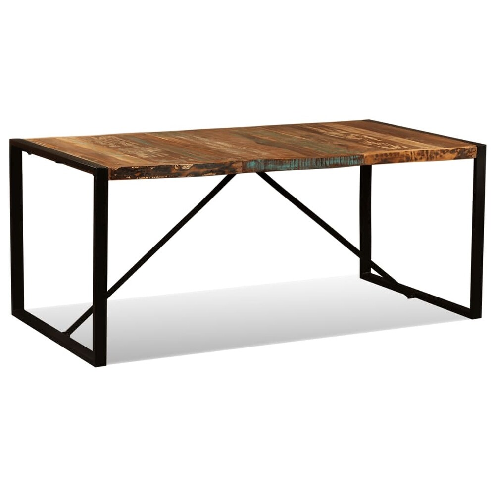 vidaXL Dining Table Solid Reclaimed Wood 70.9\