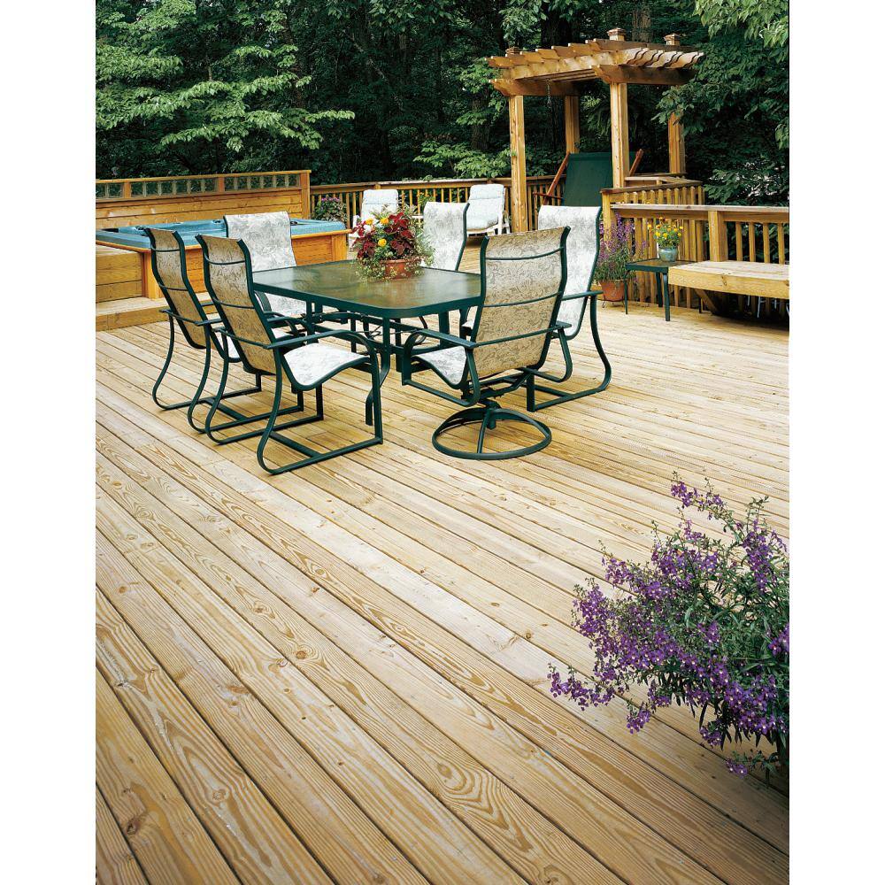 WeatherShield 54 in. x 6 in. x 8 ft. Ground Contact Pressure-Treated Premium Southern Yellow Pine Decking Board 253944