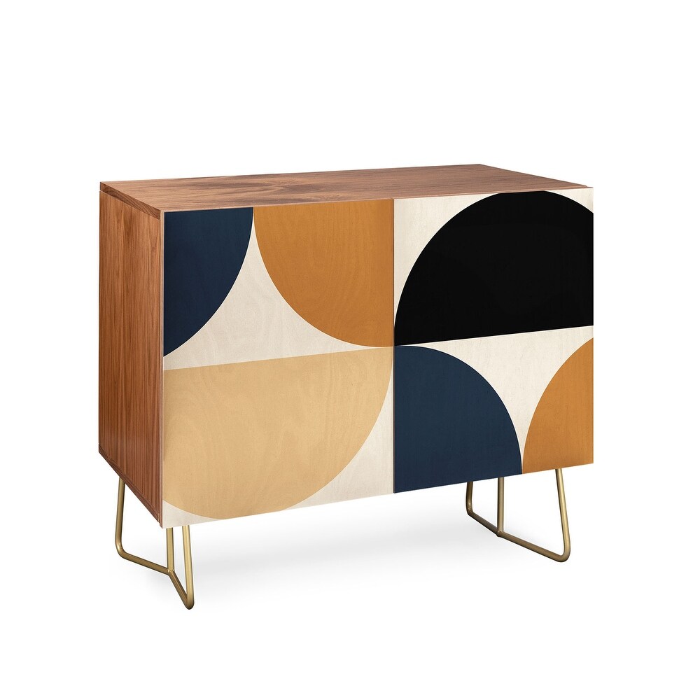 Colour Poems Gisela Geometric Line Pattern I Made to Order Credenza Cabinet