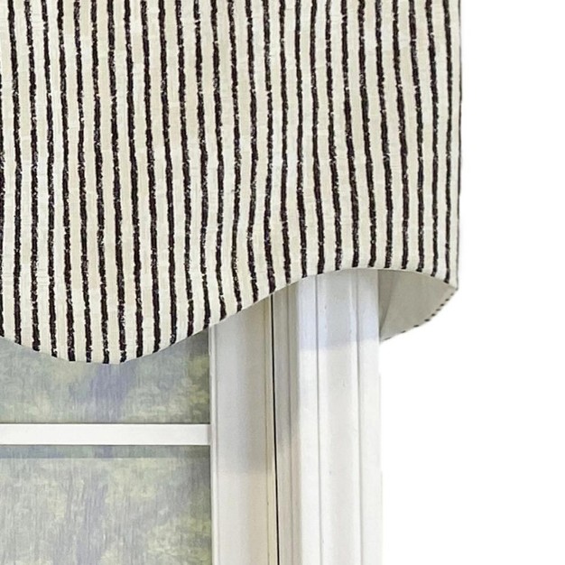 Duval Regal Valance 3in Rod Pocket 50in X 17in For Kitchen Living Room By Rlf Home