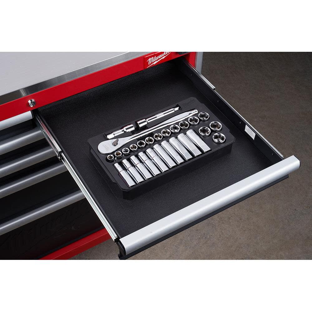 MW 28 pc. 1/2 in. Socket Wrench Set (Metric) 48-22-9510 from MW