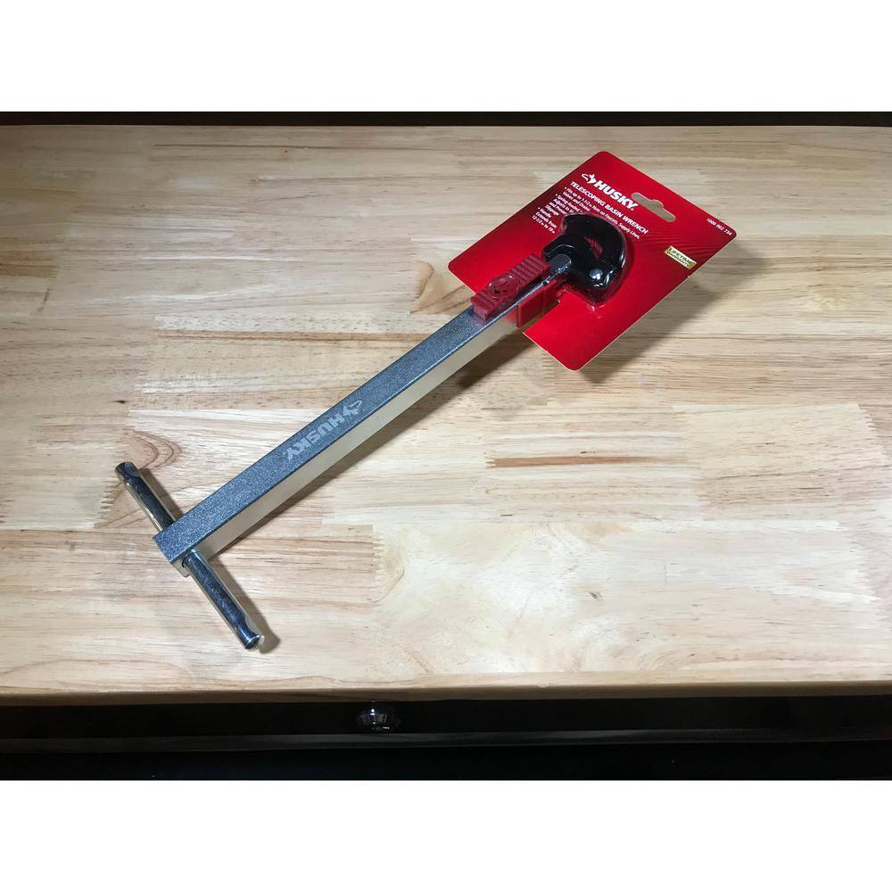 Husky 1-12 in. Quick-Release Telescoping Basin Wrench 80-546-111