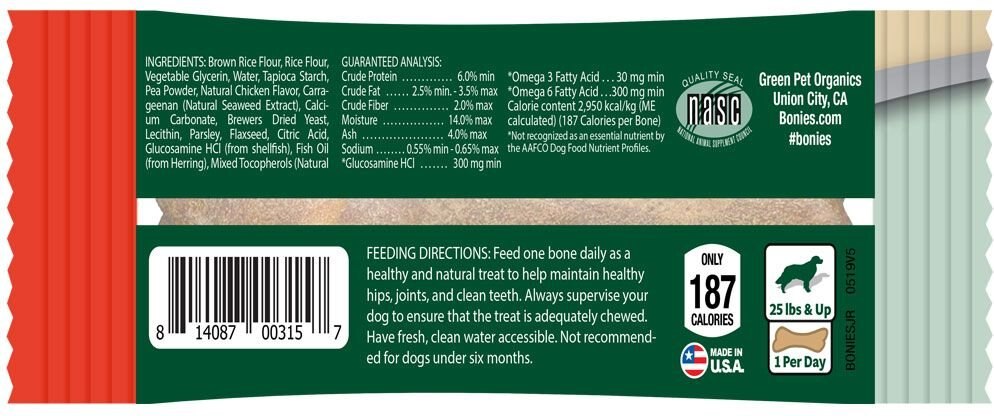 BONIES Hip and Joint Formula Regular Dog Treats