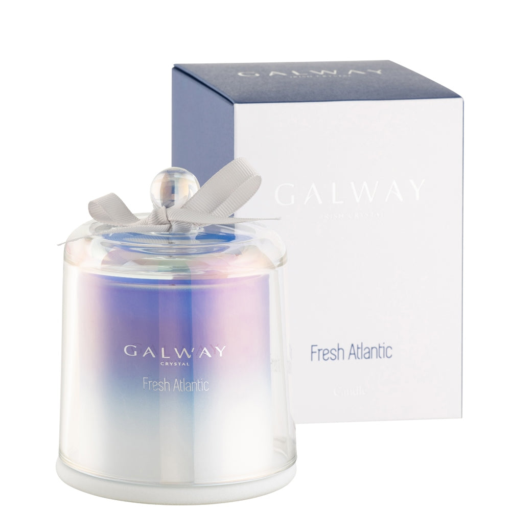 Galway Crystal Fresh Atlantic Bell Candle Jar