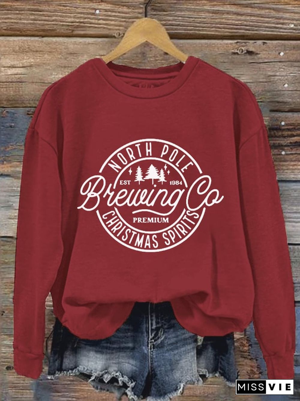 Women's North Pole Brewing Co Printed Sweatshirt