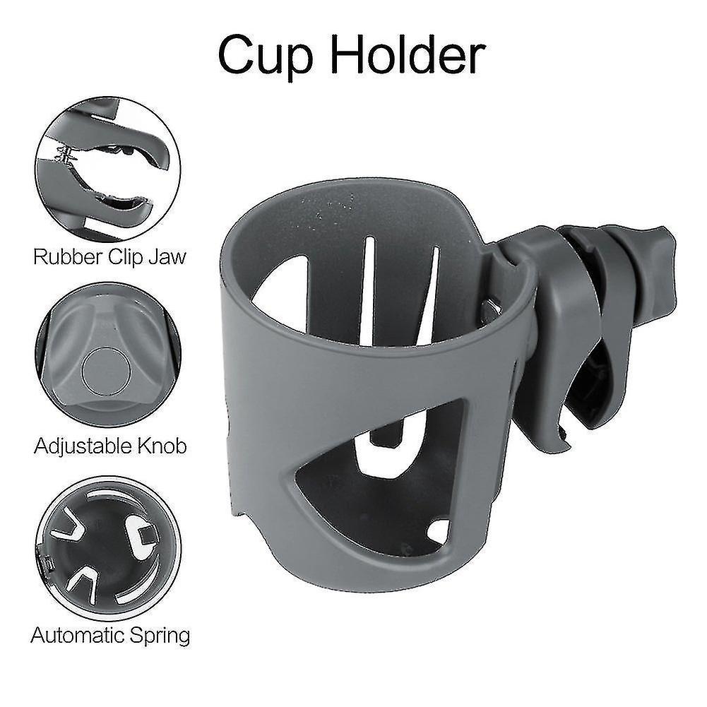 Universal Cup Holder， Stroller Cup Holder， Large Caliber Designed Cup Holder， 360 Degrees Universal