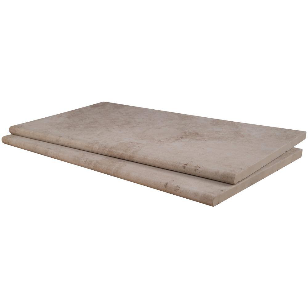 MSI Isabela Beige 13 in. x 24 in. Glazed Porcelain Pool Coping (4.33 sq. ft.case) NTIEBEI1324