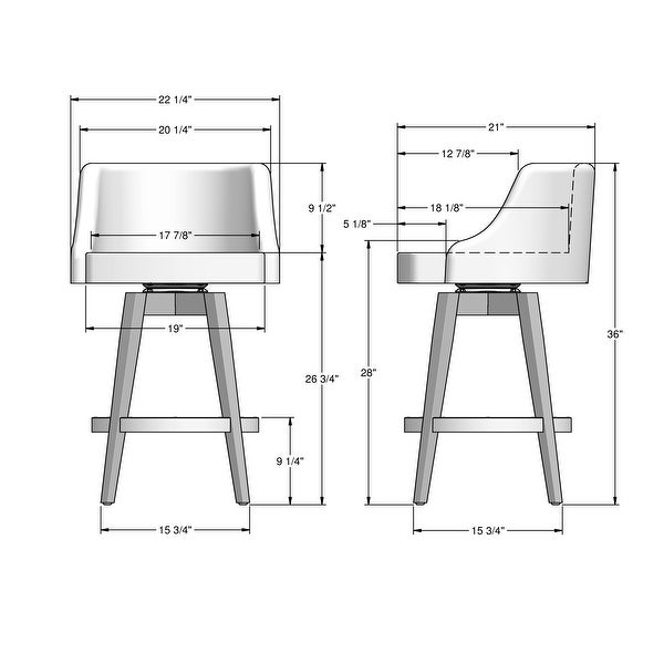 Amisco Nolan Swivel Counter and Bar Stool