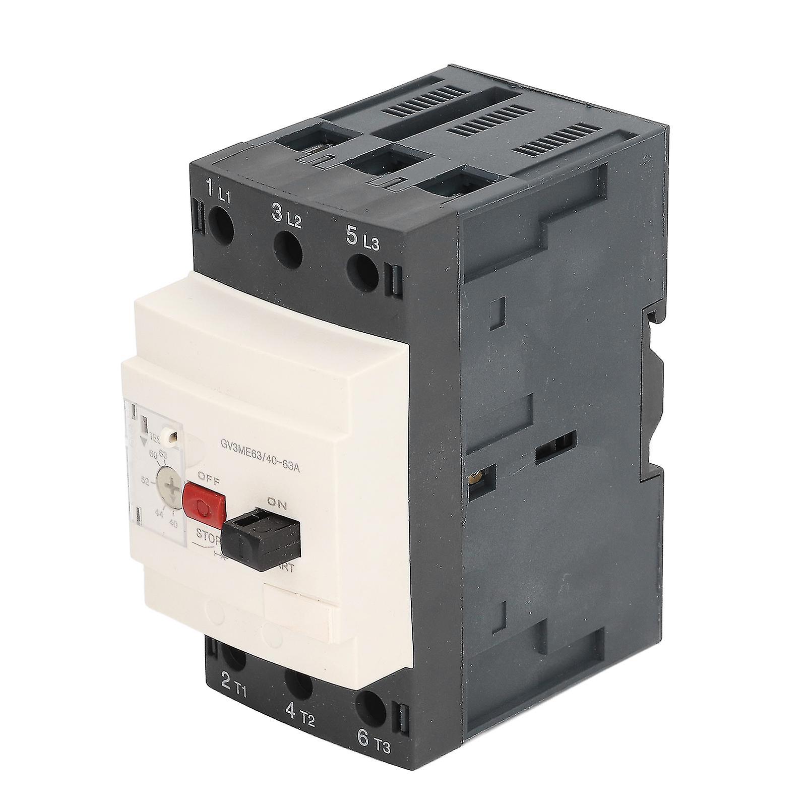 Motor Circuit Breaker Button Control Thermal Magnetic PA66 690V 40‑63A Accessory