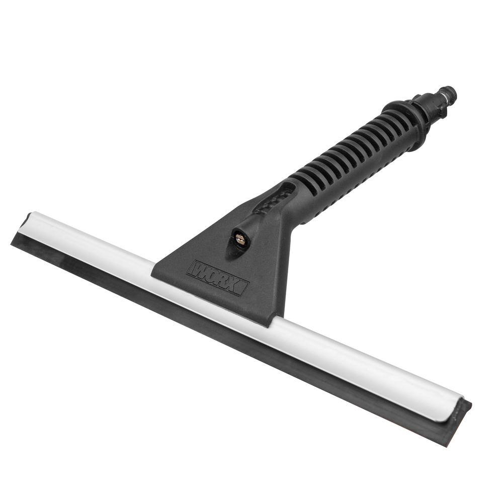 Worx Hydroshot 12 in. Window Squeegee Wiper with Water Sprayer Quick Snap Connection WA4050