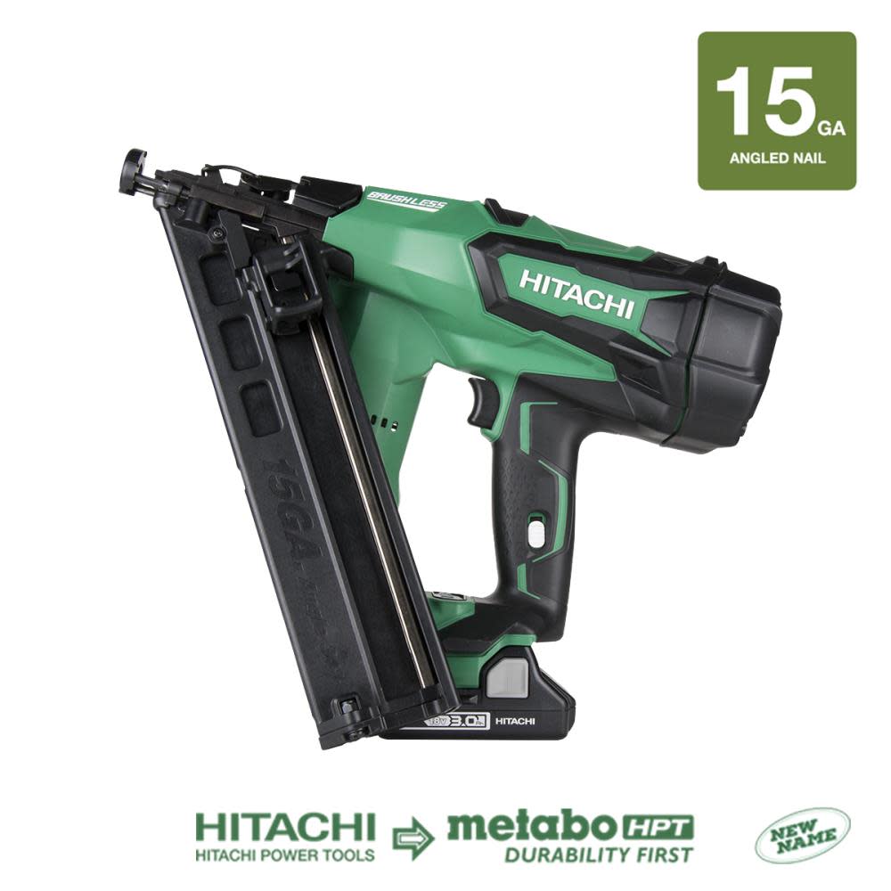 18 V Brushless Li-ion 15 Gauge Angled Finish Nailer ;