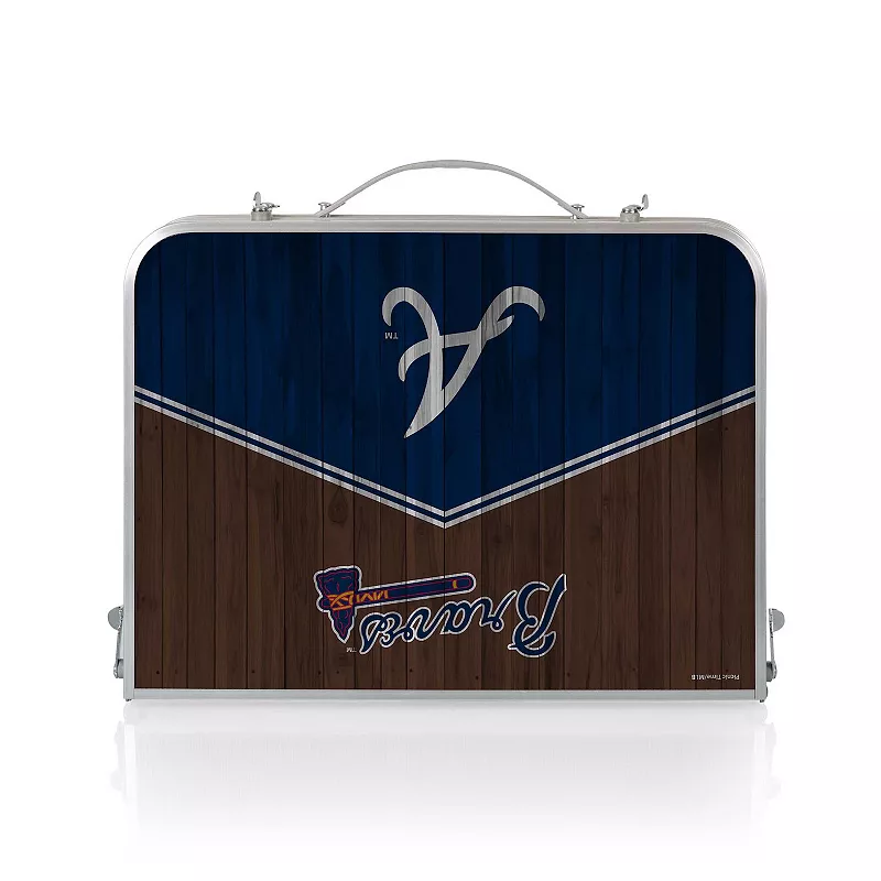 Picnic Time Atlanta Braves Mini Folding Table