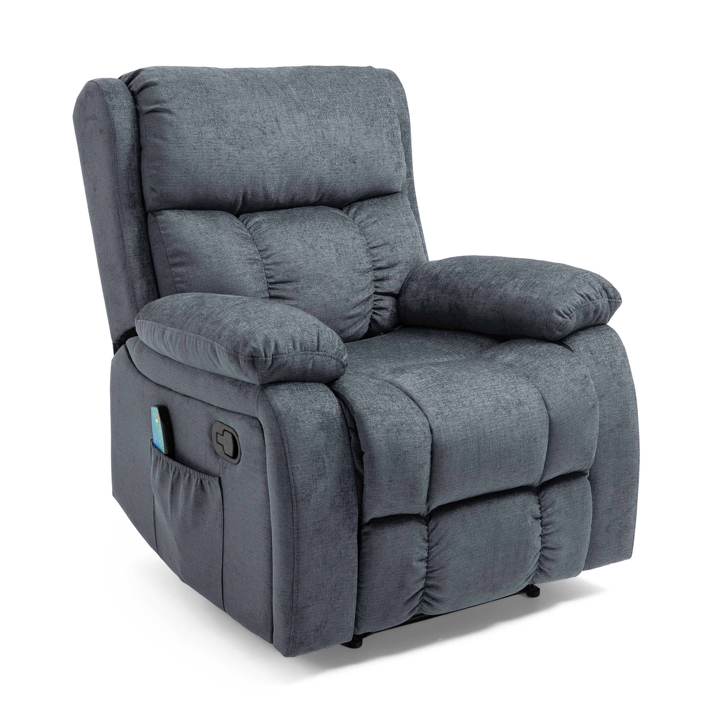 Lexie Contemporary Pillow Tufted Massage Recliner