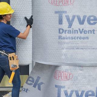 DuPont 4 ft. x 50 ft. Tyvek DrainVent Rainscreen BWTYVDVR450