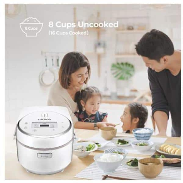 Cuckoo 8-Cup White Micom Rice Cooker CR-0810F