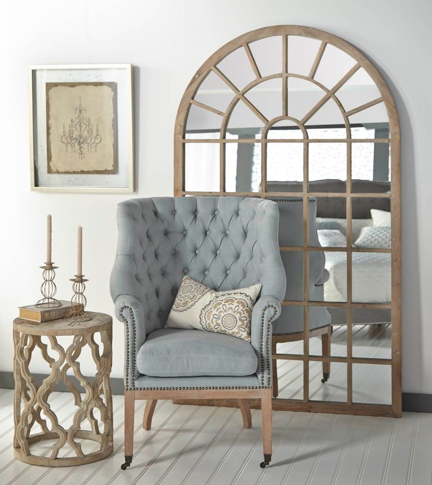 Orient Express Bella Antique Clover End Table  Smoke Gray   Mediterranean   Side Tables And End Tables   by Unlimited Furniture Group  Houzz