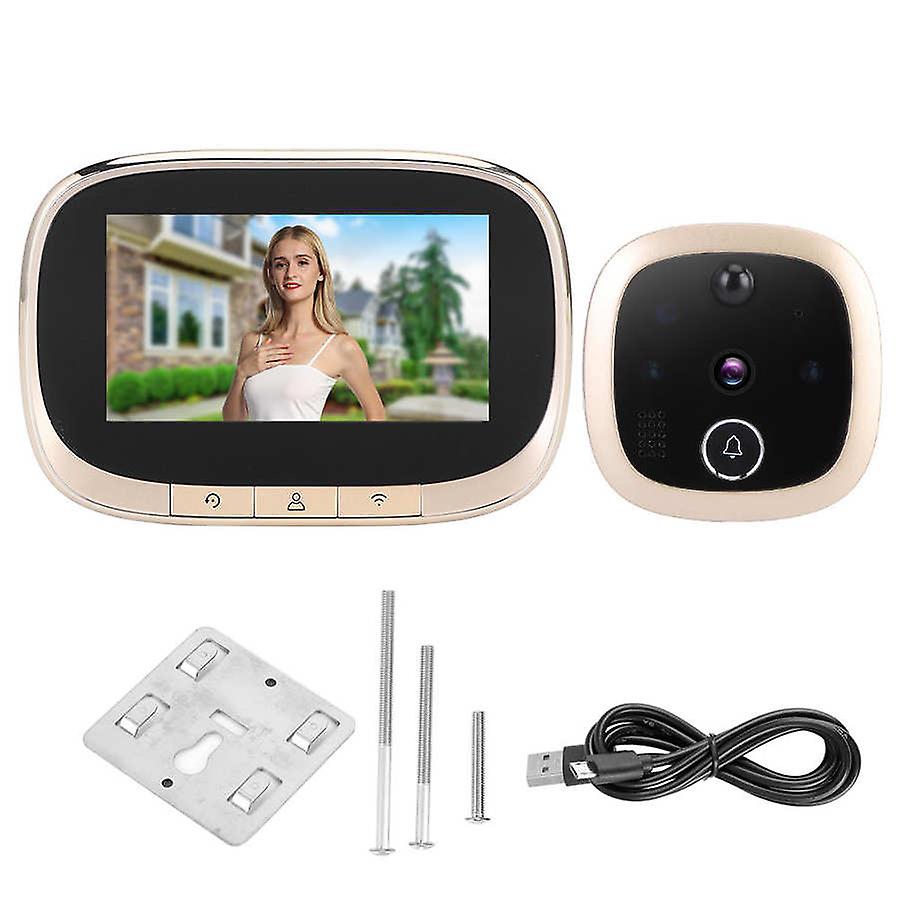 Video Intercom W2 Wifi Video Doorbell Phone Remote Monitoring Intercom Door Viewer Alarm Pir Night