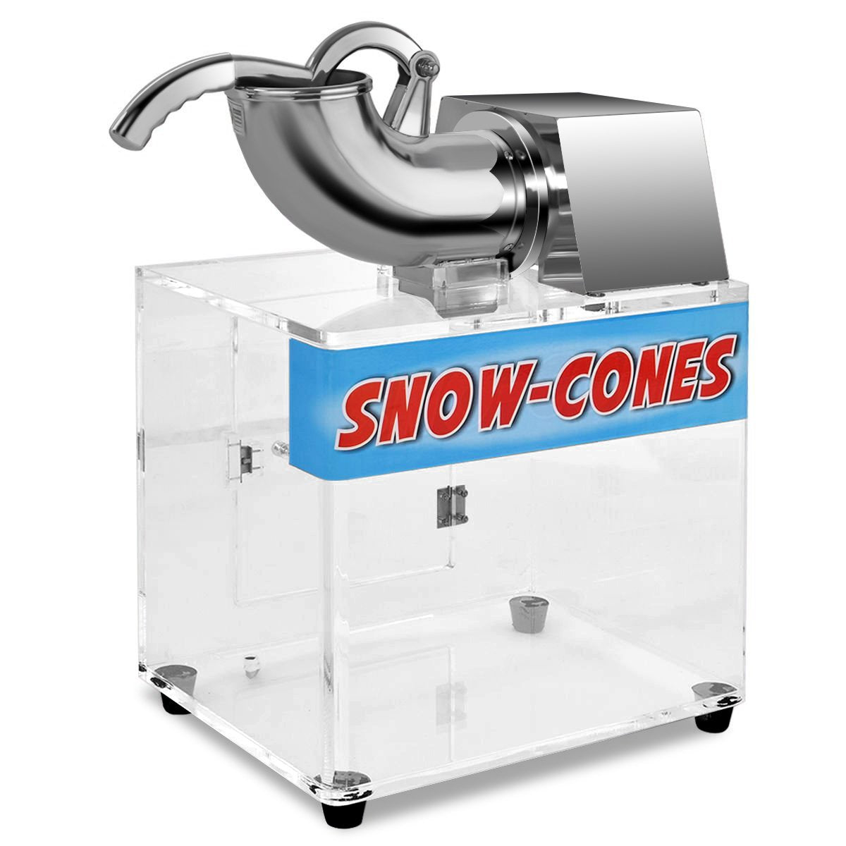 Costzon Ice Shaver Machine, Stainless Steel 110V Electric Ice Crusher with Dual Blades