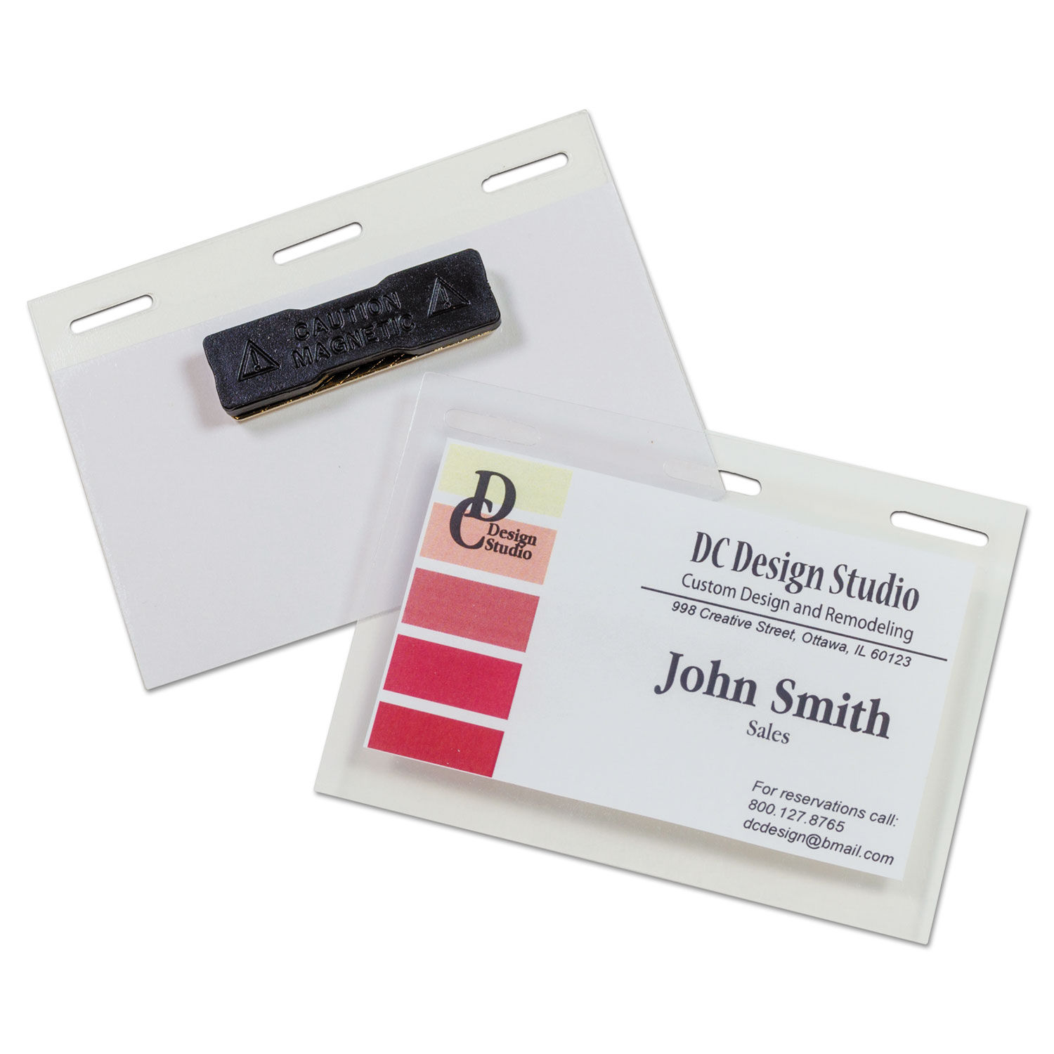 Self-Laminating Magnetic Style Name Badge Holder Kit by C-Lineandreg; CLI92823