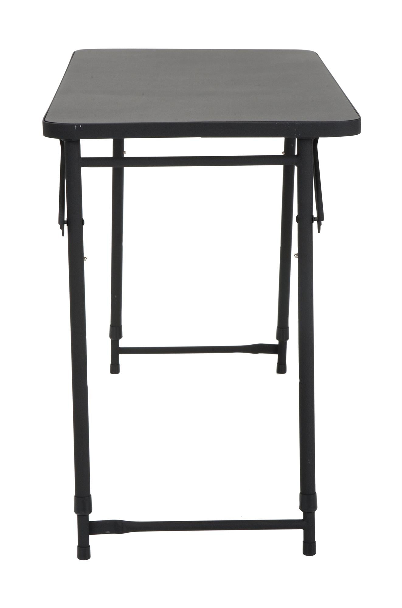 20” x 48” Adjustable Height PVC Top Table, Black