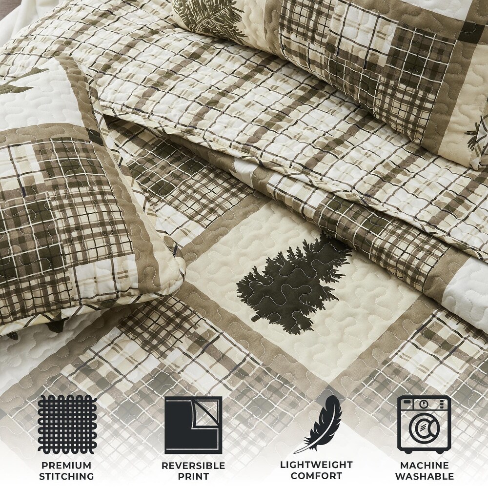 Premium Rustic Lodge  Season Quilt Set