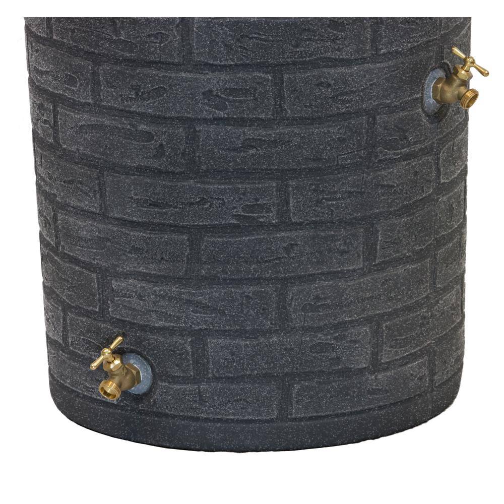 Good Ideas Impressions Downton 50 Gal. Dark Granite Rain Barrel IMP-D50-DAR