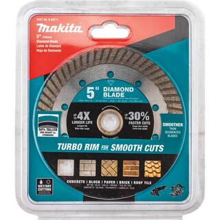 Makita 5 in. Turbo Rim Diamond Blade for General Purpose B-69711