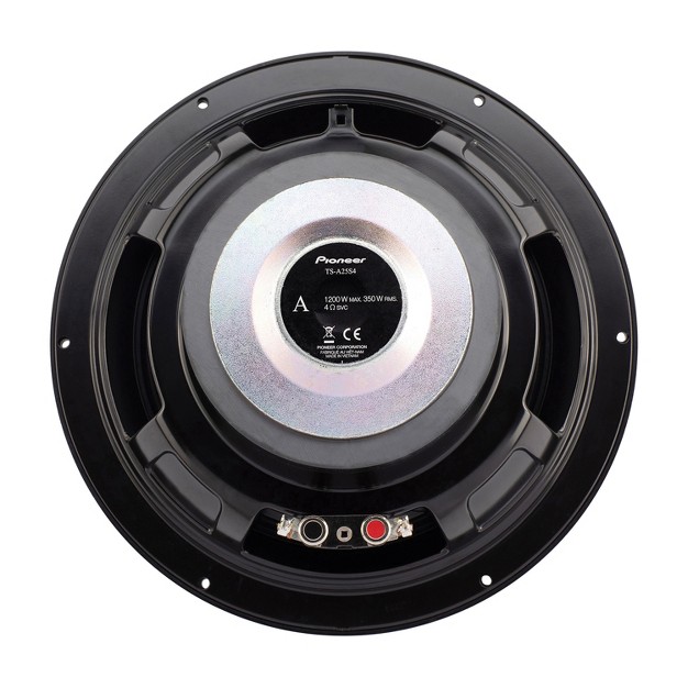 Pioneer A series Ts a25s4 10 in 1 200 watt max 4 ohm Single voice coil Subwoofer