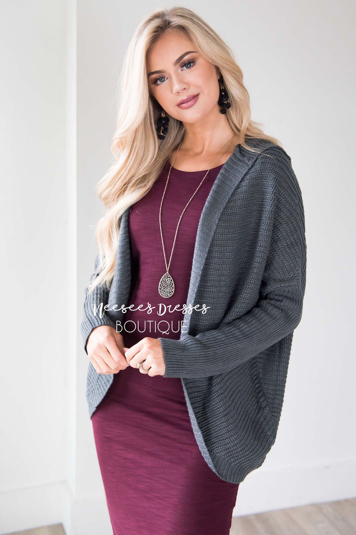 Lace Me Up Chunky Knit Cardigan