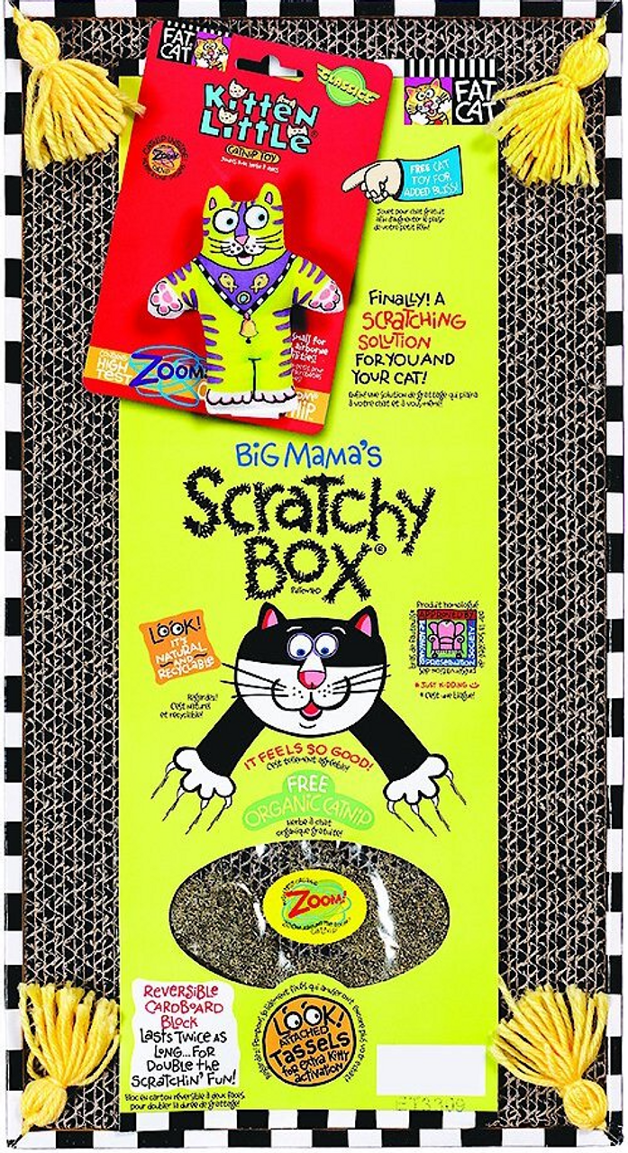 Fat Cat Big Mama's Scratchy Box Double Wide Cat Scratch Board