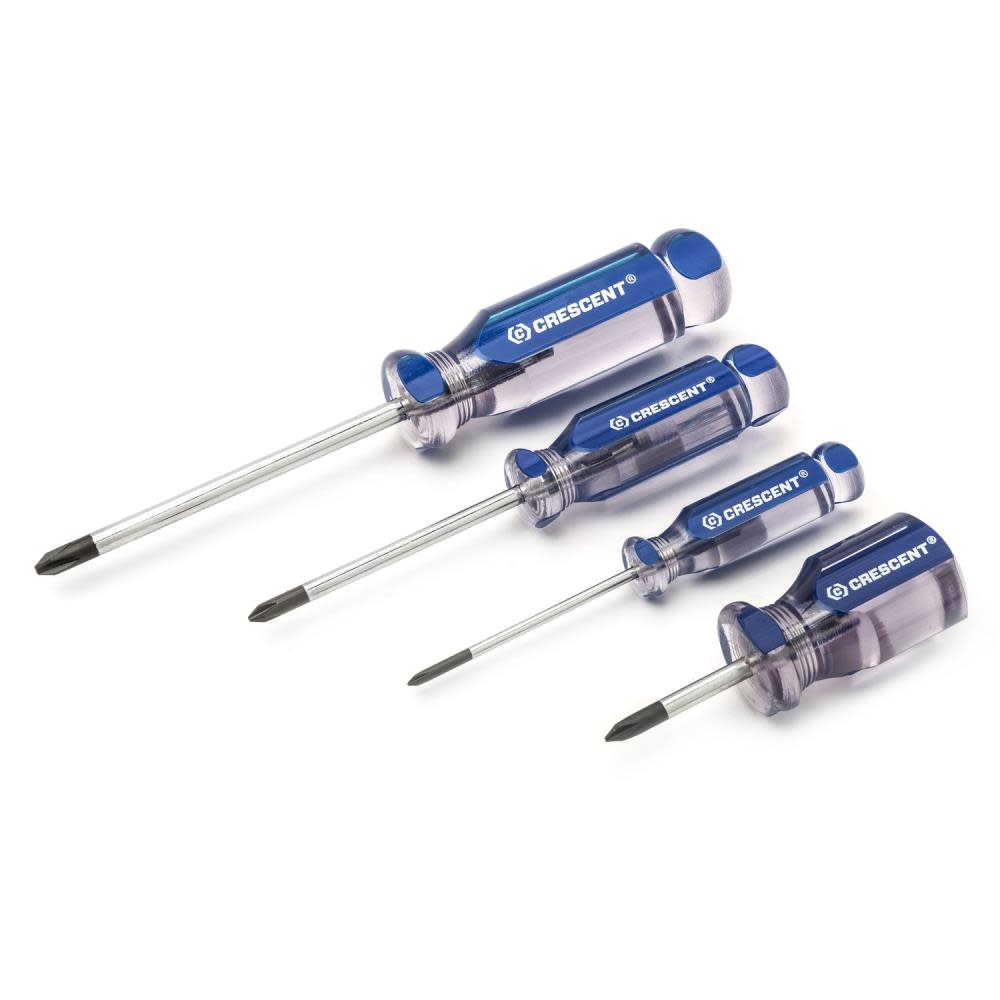 4 Pc. Phillips? Acetate Screwdriver Set ;