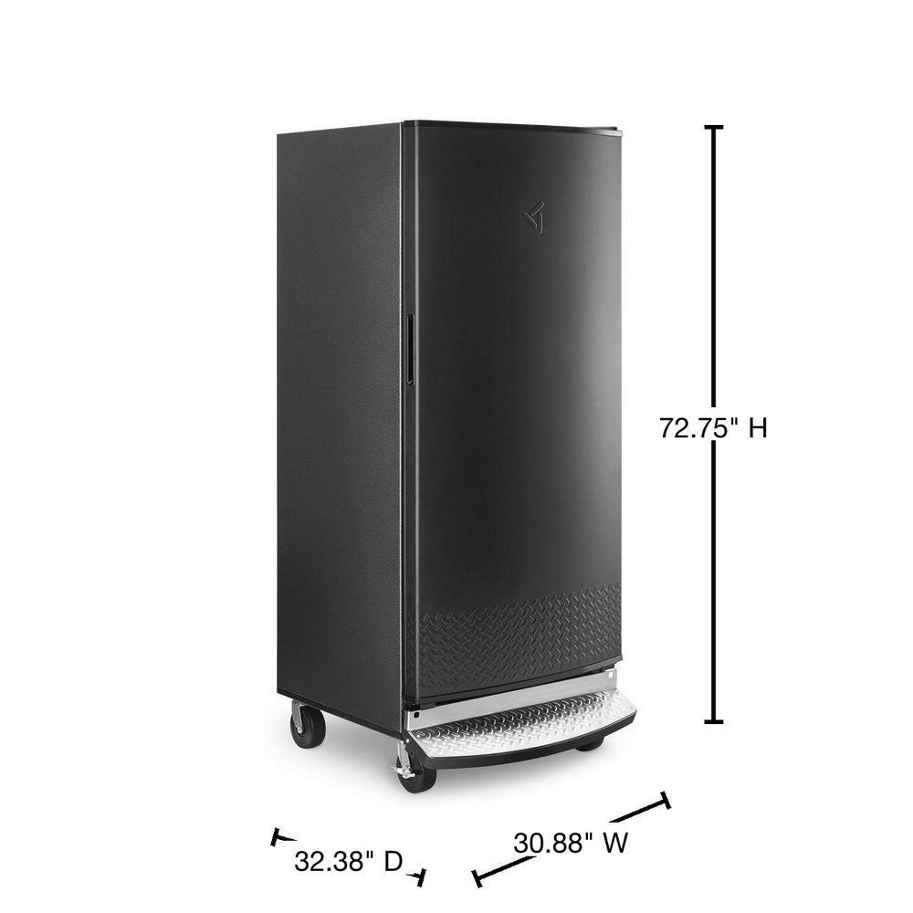 Gladiator 17.8 cu. ft. Rolling Freezerless Refrigerator in Black GARF30FDGB