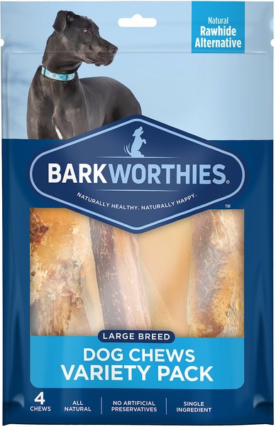 Barkworthies Large Breed Variety Pack Natural Dog Chews