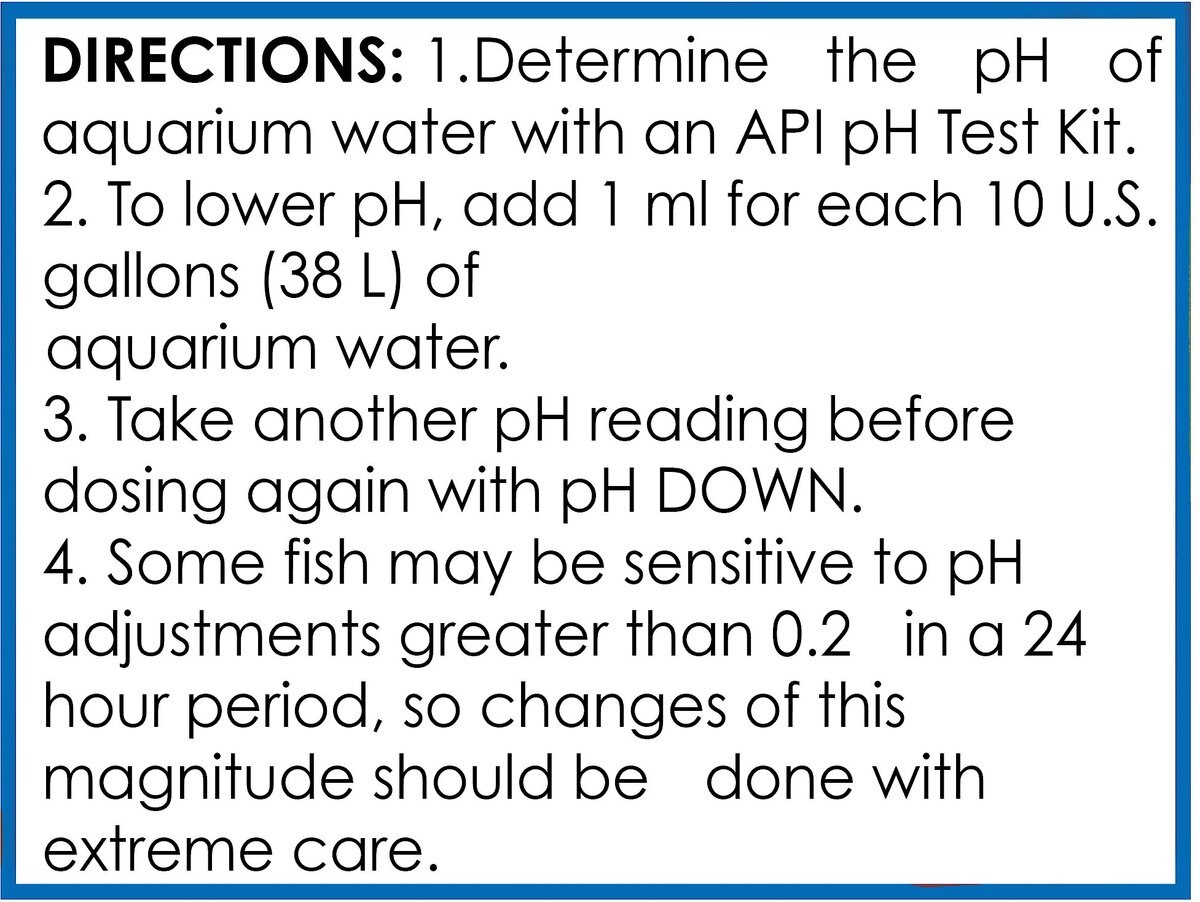 API pH Down Freshwater Aquarium Water Treatment